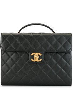 Chanel Pre-Owned стеганый портфель 1995-го года с логотипом CC