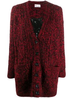 RedValentino кардиган с вышивкой
