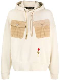 Palm Angels худи Rose с контрастными карманами