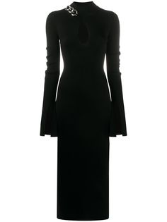 Alexander Wang трикотажное платье в рубчик