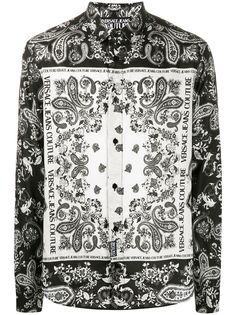Versace Jeans Couture рубашка с принтом пейсли