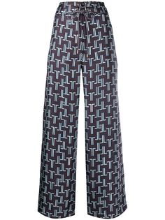 LANVIN укороченные брюки с монограммой