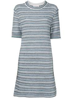 Chloé платье в полоску с короткими рукавами