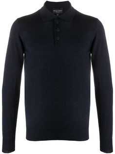 Emporio Armani рубашка поло с длинными рукавами
