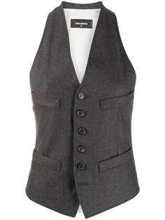 Dsquared2 приталенный жилет