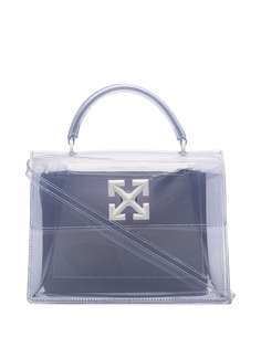 Off-White прозрачная сумка-тоут Jitney 2.8