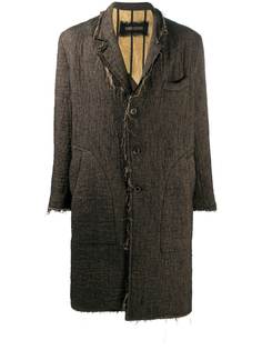 Uma Wang пальто с необработанными краями