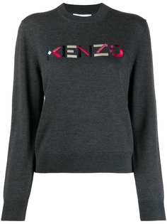 Kenzo джемпер с вышитым логотипом