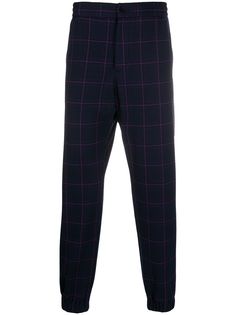 Etro клетчатые брюки прямого кроя