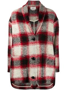 Isabel Marant Étoile куртка оверсайз в клетку