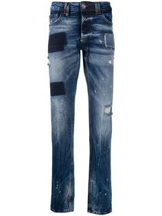 Philipp Plein прямые джинсы с монограммой