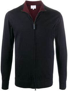 Brioni кардиган на молнии с воротником-стойкой