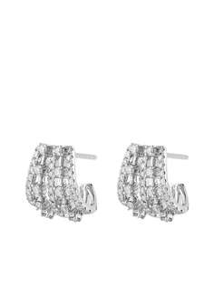 Dana Rebecca Designs серьги-хагги Ava Bea из белого золота с бриллиантами