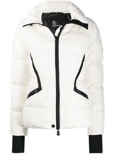 Moncler Grenoble пуховик с контрастной отделкой