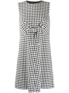 RedValentino платье мини в клетку гингем
