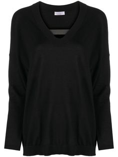 Brunello Cucinelli топ с V-образным вырезом