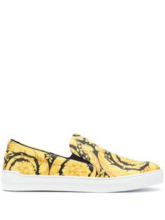 Versace слипоны с принтом Barocco