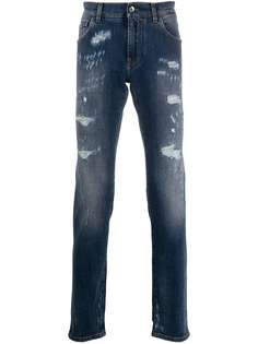 Dolce & Gabbana джинсы кроя слим с эффектом потертости