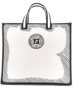 Fendi сумка-тоут с логотипом из коллаборации с Joshua Vides