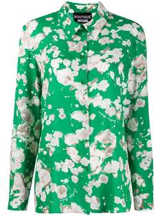 Boutique Moschino рубашка с цветочным принтом и длинными рукавами