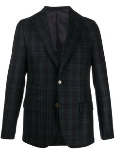 Eleventy пиджак в клетку тартан