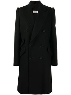 Maison Margiela двубортное пальто средней длины