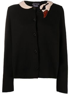 Boutique Moschino пиджак с отделкой жемчугом