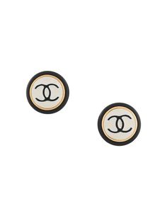 Chanel Pre-Owned серьги 1997-го года с логотипом CC