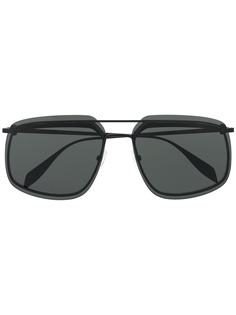 Alexander McQueen солнцезащитные очки в квадратной оправе