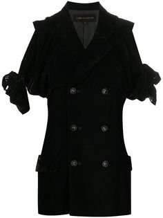 Comme Des Garçons Pre-Owned бархатный пиджак 1980-х годов