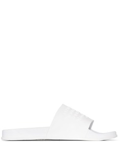 Maison Margiela шлепанцы с тисненым логотипом