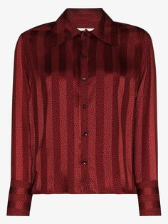Saint Laurent рубашка в полоску