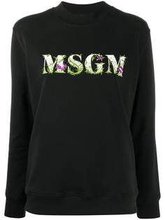 MSGM толстовка с цветочным принтом