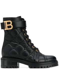 Balmain стеганые ботинки Ranger