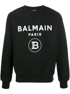 Balmain толстовка с круглым вырезом и логотипом