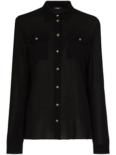 Balmain рубашка Georgette