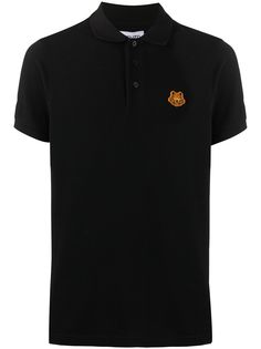 Kenzo рубашка поло с нашивкой Tiger