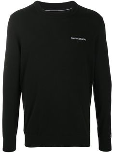 Calvin Klein Jeans джемпер тонкой вязки с вышитым логотипом