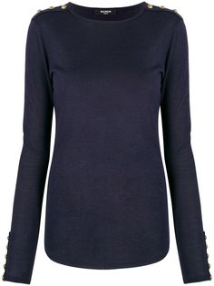 Balmain топ с пуговицами