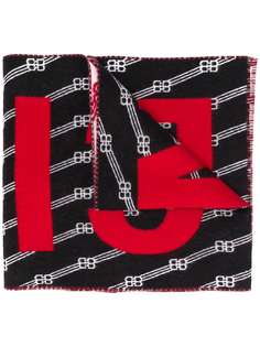 Balenciaga шарф с логотипом BB