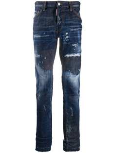 Dsquared2 джинсы кроя слим с эффектом потертости