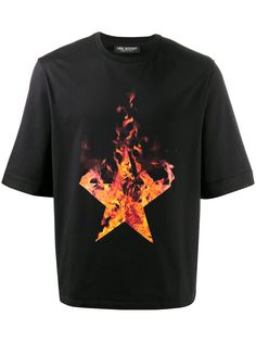 Neil Barrett футболка с принтом Firestars