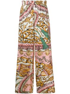 Moschino брюки с принтом