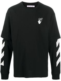 Off-White толстовка в диагональную полоску