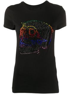 Philipp Plein футболка с декором Skull