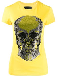 Philipp Plein футболка с декором Skull