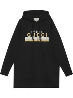 Gucci платье с капюшоном и принтом Original Gucci