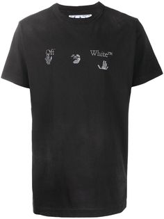Off-White футболка с короткими рукавами и логотипом