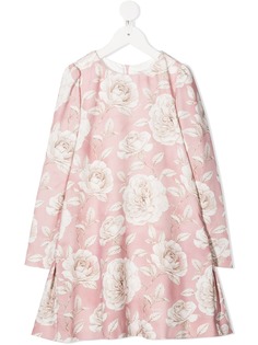 Monnalisa расклешенное платье с принтом