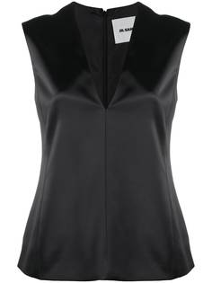 Jil Sander топ с V-образным вырезом